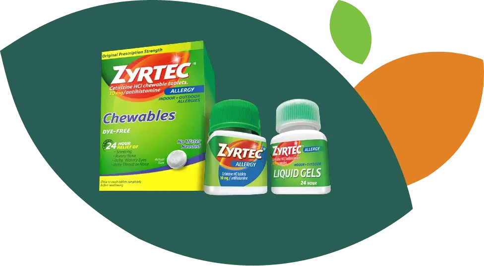 Productos ZYRTEC® de alivio de alergias para adultos y niños​​​​​​​